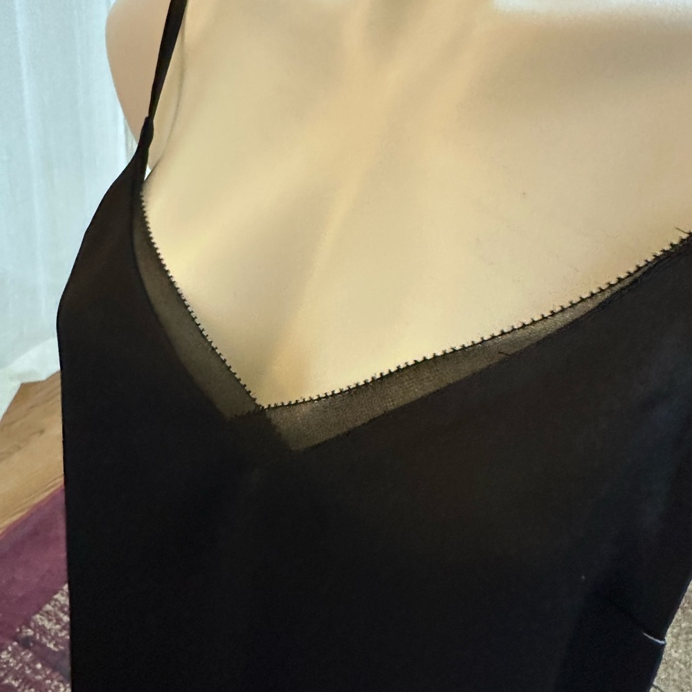 White House Black Market Black Satin Camisole Top - Picture 6 of 10